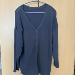Dazy ダークグレー 長袖カーディガン 透け感あり