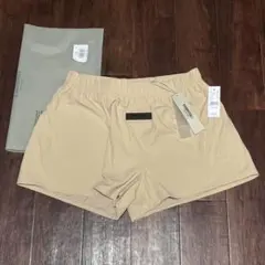 fog essentials ショーツハーフパンツカーキイエローロゴナイロン人気のサムネイル