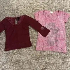 DIESEL 七分袖カットソーS 　TシャツXS　 2点セットのサムネイル