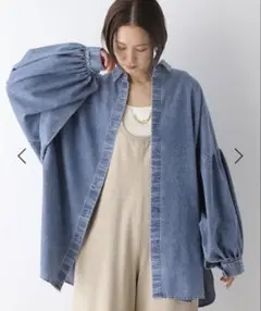LEPSIM レプシィム　デニムＢＩＧポンチョ