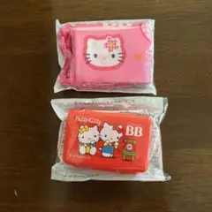 チョコラBBハローキティコラボ マルチケース・巾着のセット