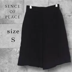 【アーバンリサーチ】センスオブプレイス ショートパンツ ブラック S ひざ丈のサムネイル