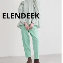 【ELENDEEK】エレンディーク　ハイウエスト　タックパンツ　02 春パンツ