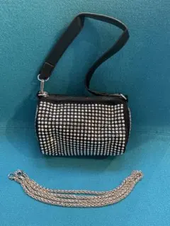 【未使用】スタッズデザイン ミニボストン ショルダーバッグ お洒落女子必見