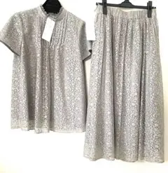 総レースセットアップ /ブラウス&スカート 　新品未使用　タグ付