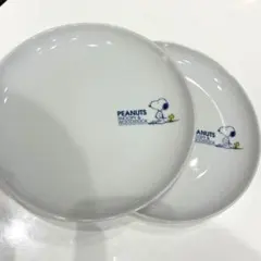 PEANUTS スヌーピー ウッドストック 皿 2枚セット　セブンイレブン非売品