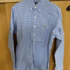 Ralph Lauren クラシックフィット 長袖シャツ 青チェック
