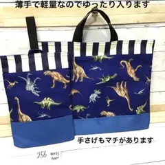 レッスンバック&上履き袋★セット★薄手★内側ナイロン