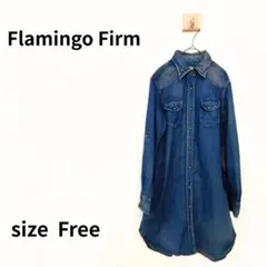 Flamingo Firm デニムロングシャツ 長袖　N-164のサムネイル