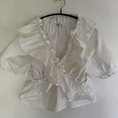 ZARA フリルブラウス