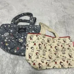 SNOOPY キルティングバッグとトートバッグセット