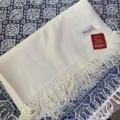 新品　カシミヤ100% ストール　白