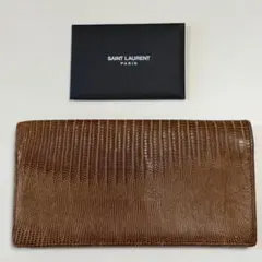 SAINT LAURENT PARIS 本革リザード 長財布のサムネイル