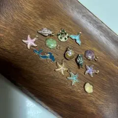 海　貝殻　ヒトデ　マーメイド　チャームセット