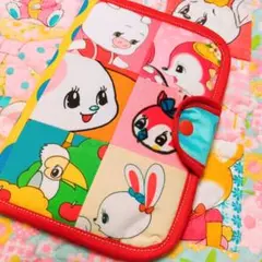 レトロアニマルお薬手帳ケース　カードケース　マルチケース　ハンドメイドポーチ