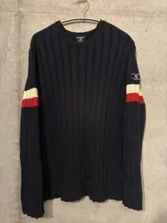 POLO JEANS CO. リブニット ネイビー　ラルフローレン Lサイズ