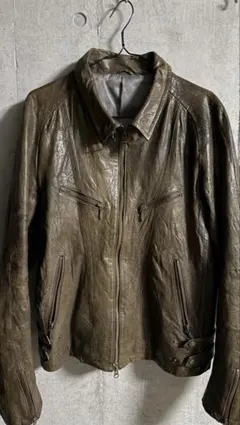 TORNADO MART オリーブグリーン レザージャケット