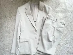 ユニクロ　感動　セットアップ　スーツ　ジャケット　アイボリー　ベージュ M