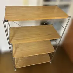 無印良品 ステンレスユニットシェルフ 中 ワイド オーク材のサムネイル