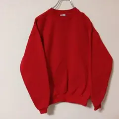 USA古着 JERZEES スウェット　無地　S相当　レッド