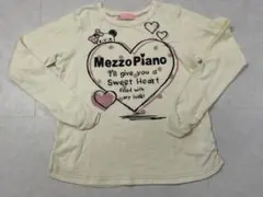 希少　MezzoPiano ハートプリント トレーナー