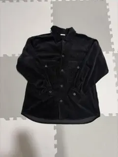 黒 コーデュロイ シャツジャケット Lサイズ