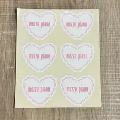 mezzo pianoロゴシールのサムネイル