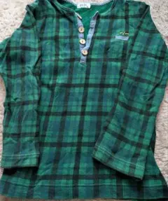 RAG MART グリーン　チェック トレーナー 130　ロンT