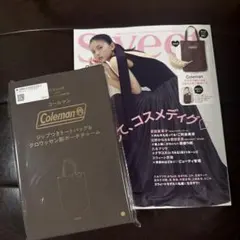 Sweet2月号　雑誌+付録　Coleman トートバッグ＆ポーチ　ロイロム