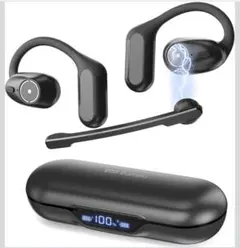 k ヘッドセット Bluetooth5.4 通話用イヤホン 全方向性マイクのサムネイル