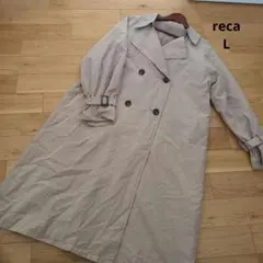 reca キャンディ袖ビックトレンチコート L