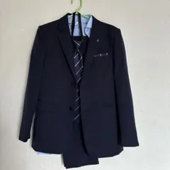 ネイビー フォーマルスーツ ネクタイ付き