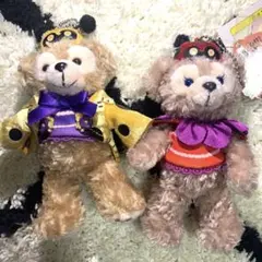 ディズニーシー　ダッフィー　シェリーメイ　２０１２年ハロウィン　ぬいぐるみバッチ