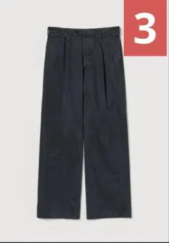 AURALEE PRODUCT DYED FINX CHINO ONE-TUCK