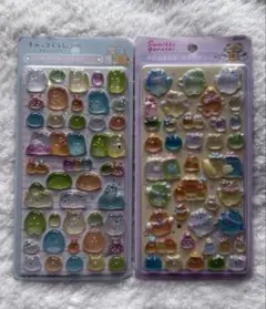 すみっコぐらし ボンボンドロップシール 2シートセット　訳あり