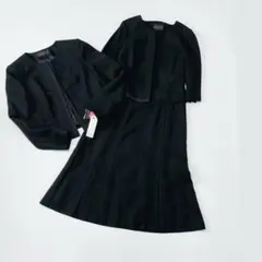 未使用✨タグ付き　東京ソワール　ブラックフォーマル　ワンピース　ジャケット　Ｍ