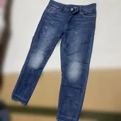 UNIQLO ユニクロダークブルー ストレートデニム サイズ27