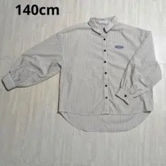 ストライプシャツ　140cm