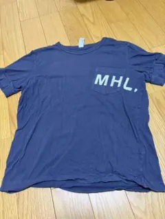 MHL. ポケットTシャツ ネイビー Mサイズのサムネイル
