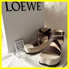 LOEWE ロエベ ペタル エスパドリーユ サンダル 36 ブラウン　23cmのサムネイル