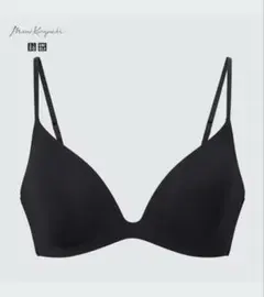 新品タグ付き　マメクロゴウチ　ワイヤレスブラ ユニクロ　L ブラック