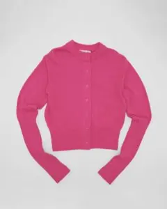 シンゾーン　COTTON LONG RIB CARDIGAN PINK