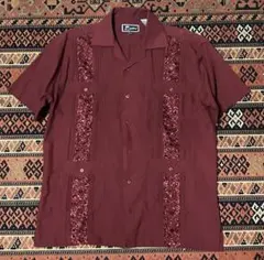 極美品　希少色　90s〜ヴィンテージ　半袖オープンカラーキューバシャツMのサムネイル