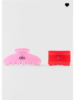 日本未入荷】alo クリア 透明 ビンテージピンク ヘアクリップ - メルカリ