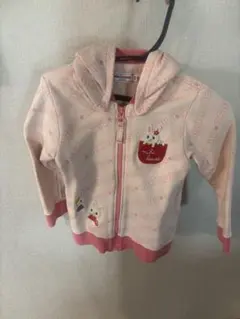 ミッキーマウス フード付きパーカー ピンク