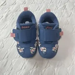 ASICS アシックス SUKUSUKU2ネイビー フラワー柄 15㎝