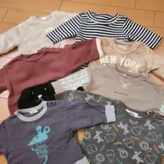 キッズ　70~80cm　トレーナー　1~3才位　　7枚　寒い時期　まとめ売り