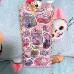 キラキラウォーターinシール ねこ 正規品 クラックス製 送料込み 最安値