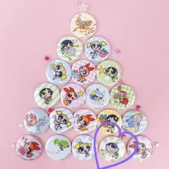 バターカップ　パワーパフガールズ　ポップアップ限定　缶バッチ