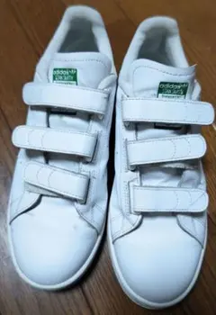 ダ*ず様 中古 adidas スタンスミス ベルクロ 白/緑 25.5cm S7